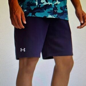 Under Armour Navy Blue Athletic Shorts- Size Medium